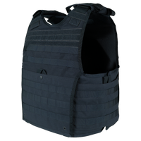 Thumbnail for The Caliber Armor EXO PLATE CARRIER GEN II is a black tactical vest with adjustable shoulder straps and front/side MOLLE webbing for hard armor plates, shown on a white background.