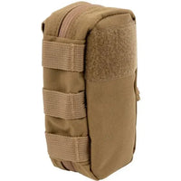 Thumbnail for The Caliber Armor Mini First Aid Kit M-FAK is a small, tan rectangular pouch with MOLLE straps and a zipper—ideal as a compact medical or trauma kit for attaching to gear or bags.