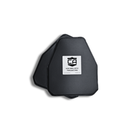 Thumbnail for Two black, hexagonal Extreme Impact Trauma Pads by Caliber Armor are stacked, with a label reading 