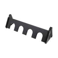 Thumbnail for Black plastic vertical four gun storage mount, upper portion of mount shown on a white background