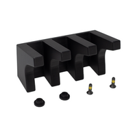 Thumbnail for 3 mag capacity AR-15 Magazine wall hanger with hardware on a white background