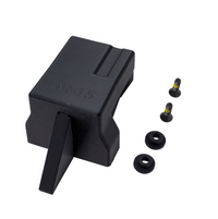Thumbnail for AR15 rifle magazine mounted wall hanger with hardward on a white background, dual direction