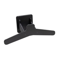 Thumbnail for Assembled view of black plastic  plate carrier hanging system (without the helmet mount) meant for heavy duty tactical gear to mount to Assault Wall slat wall