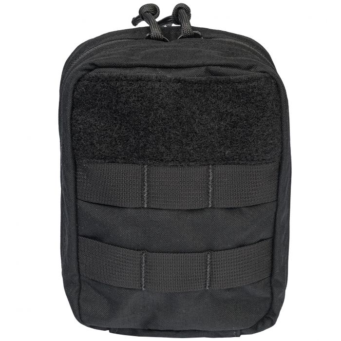 The Caliber Armor Tactical Operator Response Kit (TORK) features a black zippered pouch with a front hook-and-loop panel and horizontal MOLLE straps—ideal as an individual medical kit or tactical first aid kit.