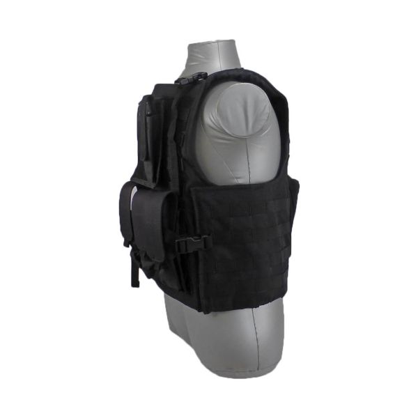 A robust, lightweight Tactical Scorpion Gear Bearcat MOLLE Plate Carrier Vest.