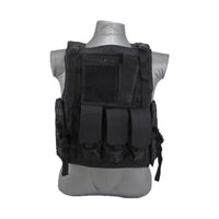 Thumbnail for A Tactical Scorpion Gear Bearcat MOLLE Plate Carrier Vest on a robust mannequin.