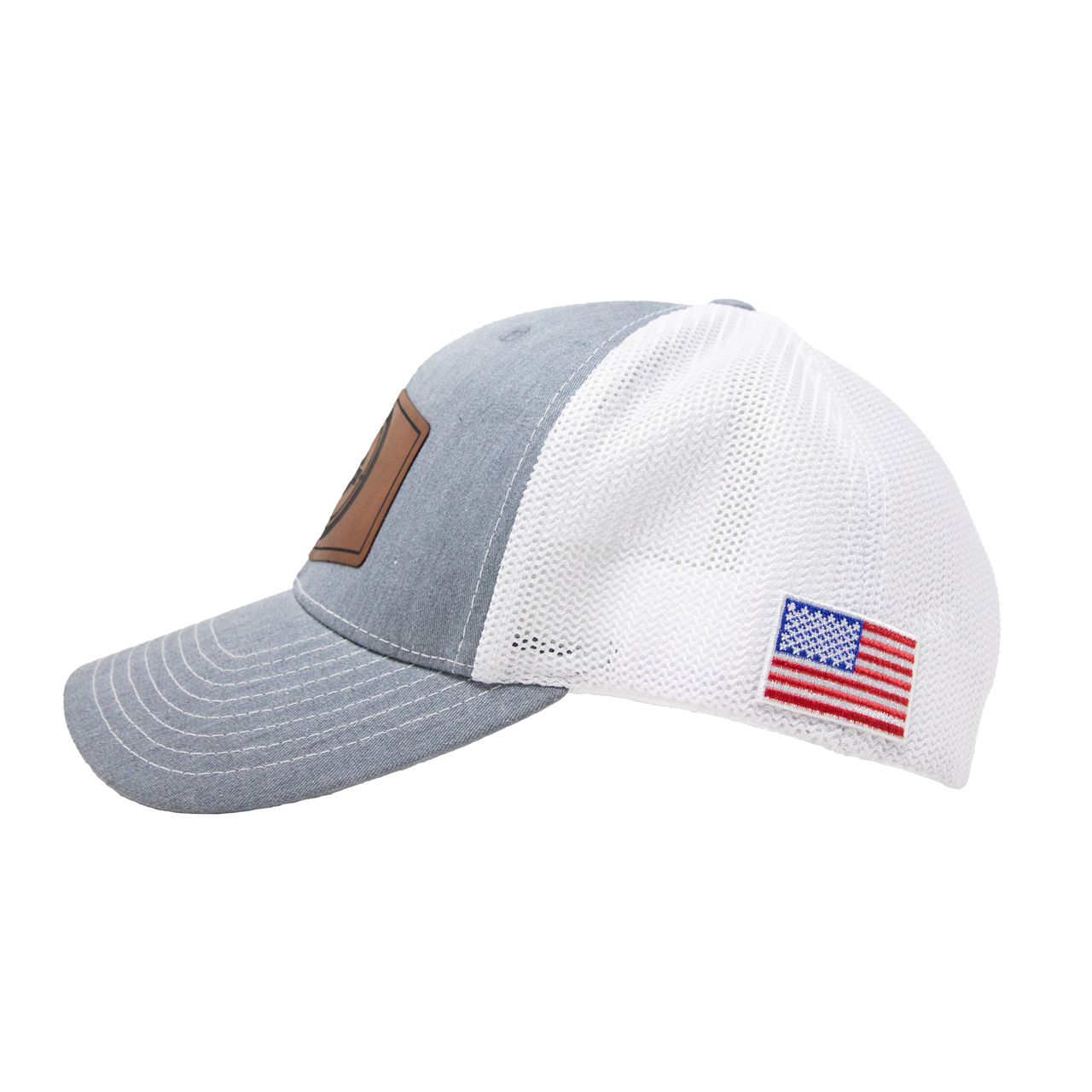 double-tap-ind-grey-mesh-hat-embroidered-american-flag-patch