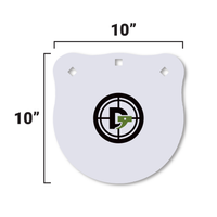 Thumbnail for dti-10-inch-ar500-steel-gong-target-white