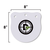 Thumbnail for dti-8-inch-ar500-steel-gong-target-white