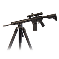 Thumbnail for panoramic-leveling-ball-head-on-carbon-fiber-tripod-attached-to-m-lok-rail-angled