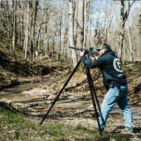 Thumbnail for panoramic-leveling-head-on-stronghold-aluminum-tripod-sighting-in