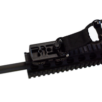 Thumbnail for picatinny-to-arca-swiss-adapter-plate-attached-to-firearm
