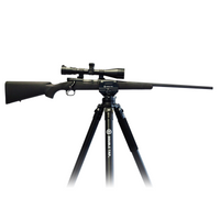 Thumbnail for saddle-clamp-on-panoramic-leveling-head-tripod-mount-with-secure-firearm-level-on-aluminum-tripod