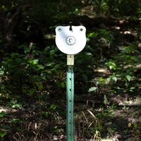 Thumbnail for static-t-post-hanging-bracket-supporting-double-tap-industries-small-ar500-steel-gong-target