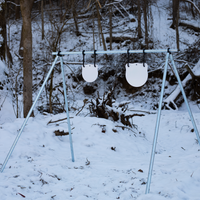 Thumbnail for steel-target-hanger-a-stand-with-gongs-in-winter