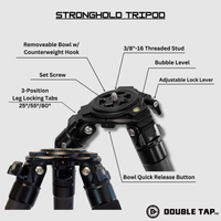 Thumbnail for stronghold-carbon-fiber-tripod-head-specs