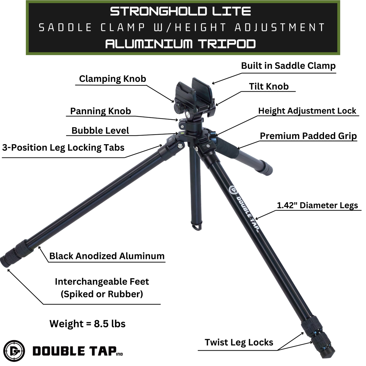stronghold-lite-aluminum-tripod-specs