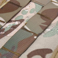 Thumbnail for Close-up of water droplets on a Tactical Scorpion Gear - D1 Canine Dog K9 Camo MOLLE Military Training Vest Harness with visible stitching.