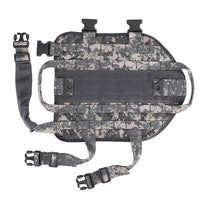 Thumbnail for Digital camouflage Tactical Scorpion Gear tactical dog vest laid out on a white background.