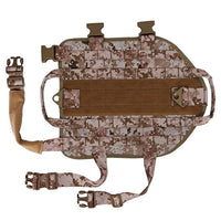 Thumbnail for Digital camo Tactical Scorpion Gear - D1 Canine Dog K9 Camo MOLLE Military Training Vest Harness isolated on white background.