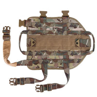 Thumbnail for Tactical Scorpion Gear Multicam tactical dog vest panel with straps and pouch attachments.