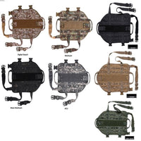 Thumbnail for A collection of Tactical Scorpion Gear hydration packs in various camouflage patterns, including options for the Tactical Scorpion Gear - D1 Canine Dog K9 Camo MOLLE Military Training Vest Harness.
