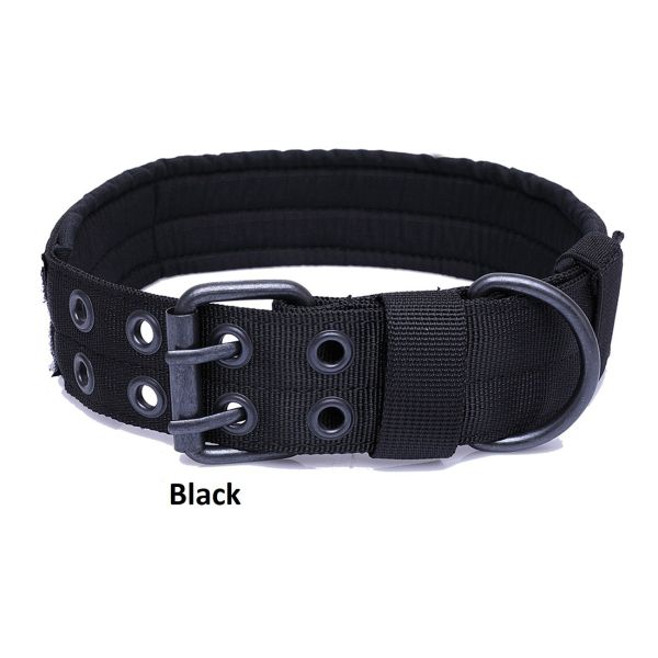 Adjustable Tactical Scorpion Gear - Dog Collar Canine Dog K9 Training Military-Nylon belt with buckle and eyelets.