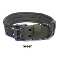Thumbnail for Green nylon tactical belt with metal buckle, ideal for Tactical Scorpion Gear K9 training.