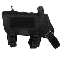 Thumbnail for Black Tactical Scorpion Gear dog harness with chew-proof quick connect buckles and adjustable straps.