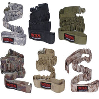 Thumbnail for Assorted Tactical Scorpion Gear belts and Military Dog Gear in various camouflage patterns.