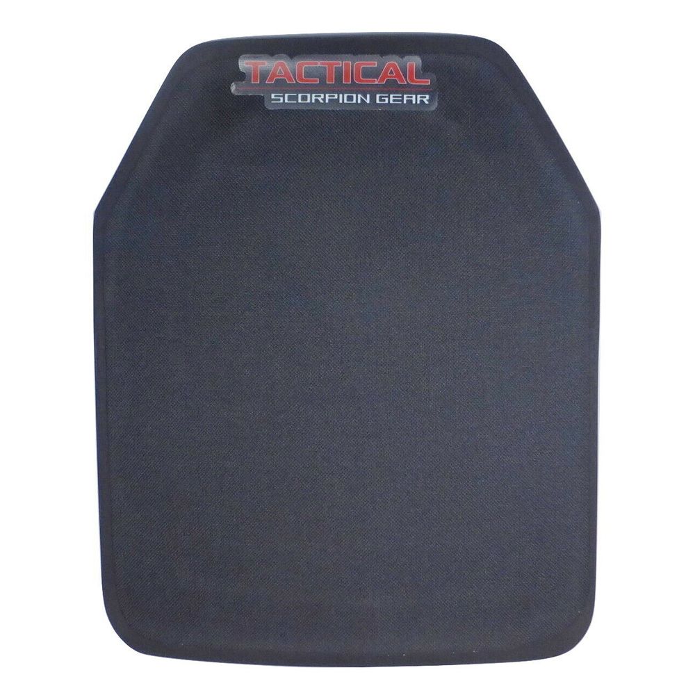 A Tactical Scorpion Gear pad with the word tactical on it, featuring a Tactical Scorpion Level Stab Resistant 3A Body Armor Plate for enhanced protection.