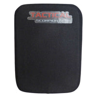 Thumbnail for A black Tactical Scorpion Gear sleeve featuring a curved plate made of Hard UHMWPE Polyethylene for stab resistance, offering Tactical Scorpion Level Stab Resistant 3A Body Armor Plate protection.