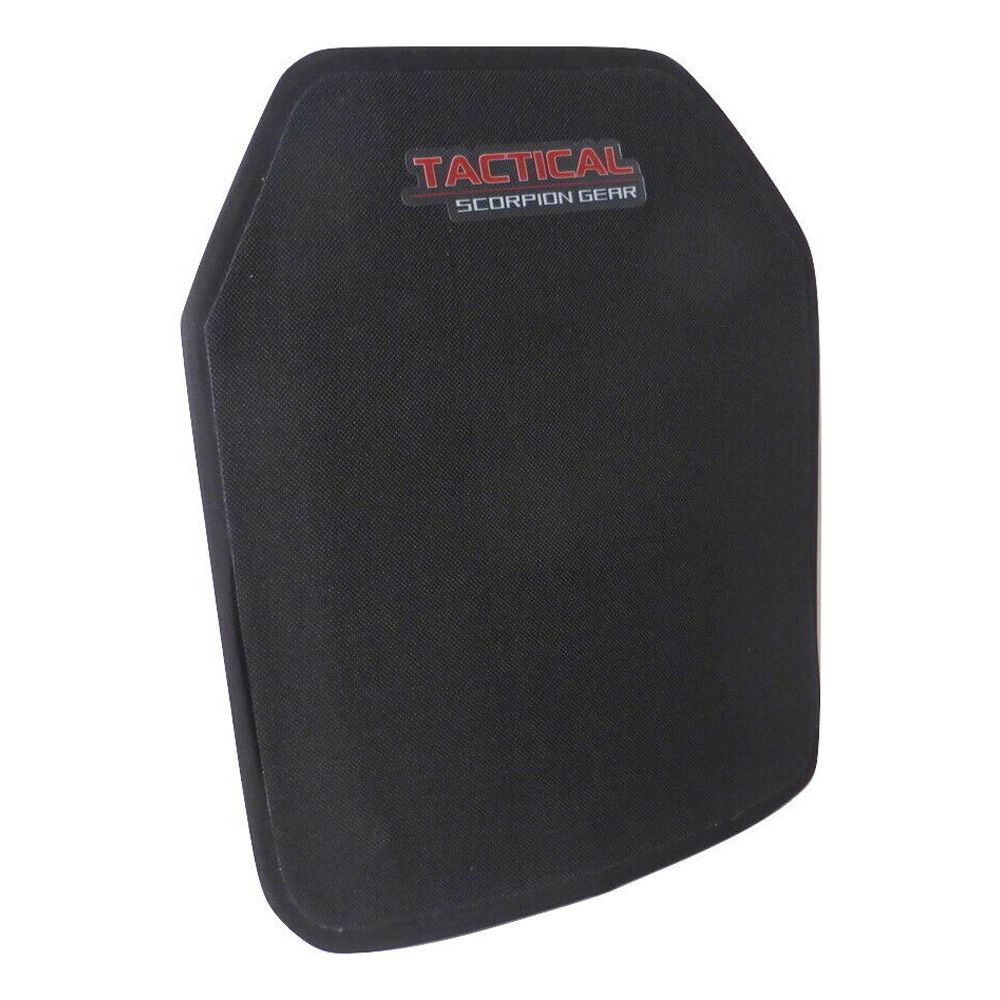 Tactical Scorpion Gear offers a Stab resistant Tactical Scorpion Level 3A Body Armor Plate with Hard UHMWPE Polyethylene curved plate.