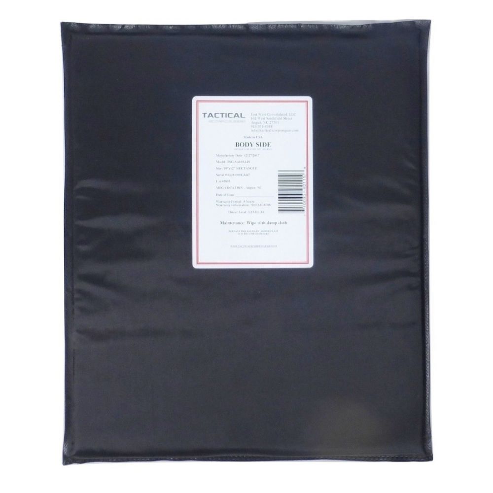 A black Tactical Scorpion Gear plastic bag with a label on it, showcasing exquisite craftsmanship.