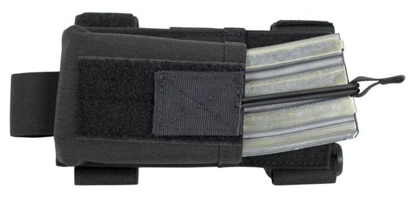 Elite Survival Systems ankle holster with a loaded magazine visible, featuring adjustable straps and Elite Survival Systems Butt Stock Mag Pouches shell holder.