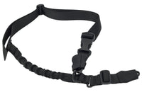 Thumbnail for An Elite Survival Systems Shift 2-to-1 Point Tactical Bungee Sling with a buckle on it.