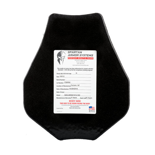 Spartan™ Omega™ AR500 10 x 12 swimmers cut body armor