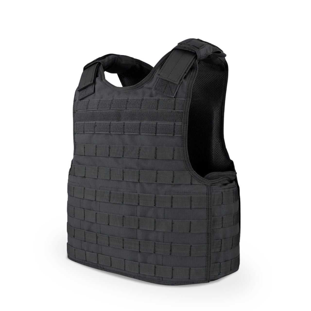 A Body Armor Direct Defender Tactical Multi-Threat Soft Armor Vest & Plate Carrier in One on a white background.