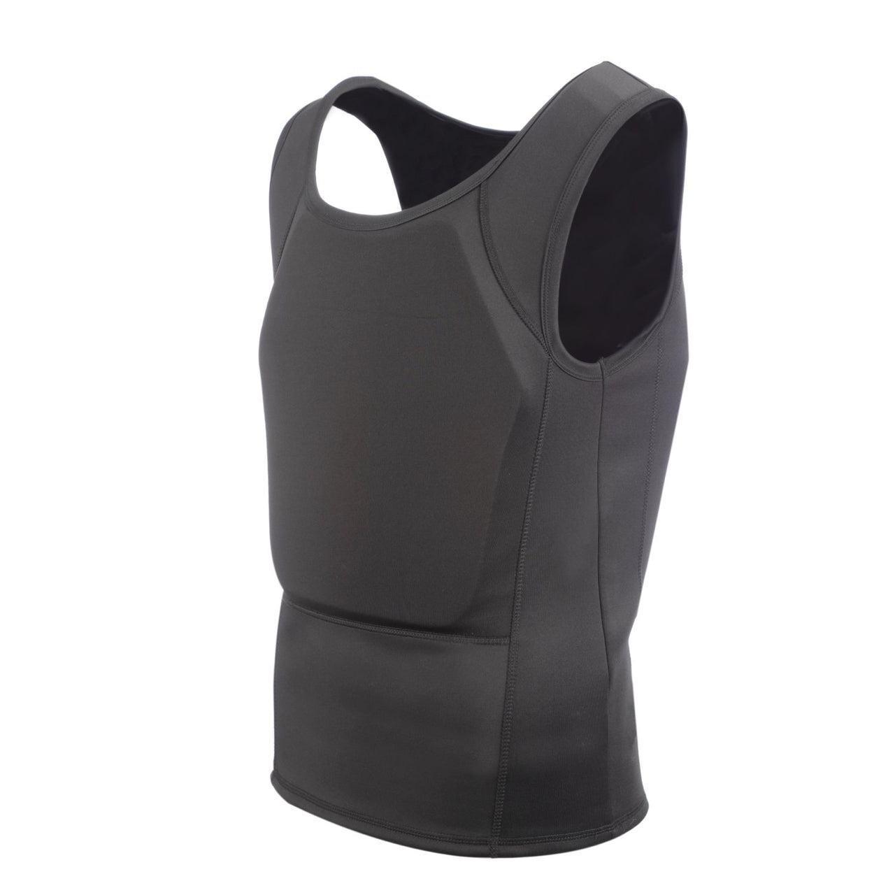 A Body Armor Direct Concealable Express T-Shirt Carrier vest on a white background.