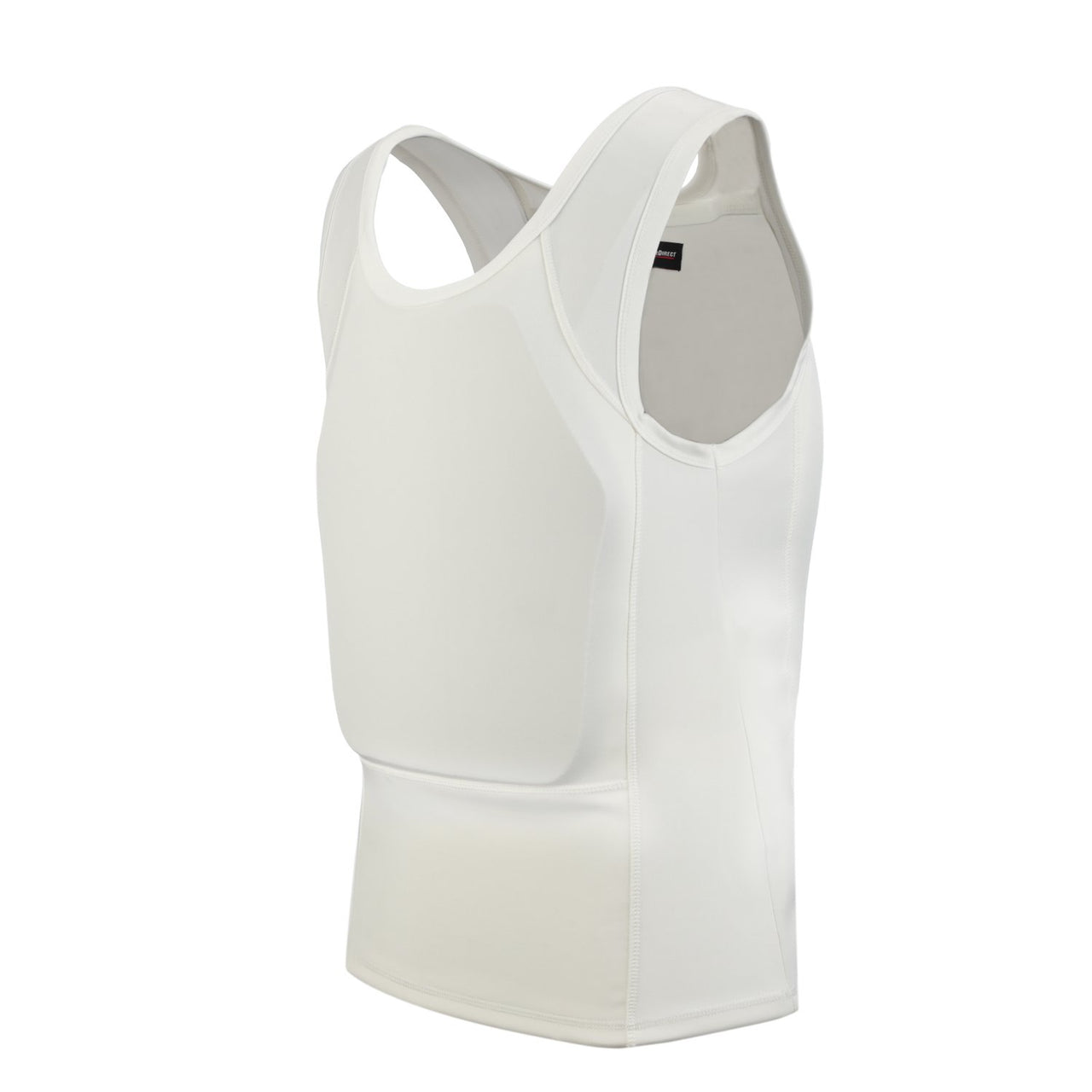 The back view of a Body Armor Direct Concealable Express T-Shirt Carrier vest.