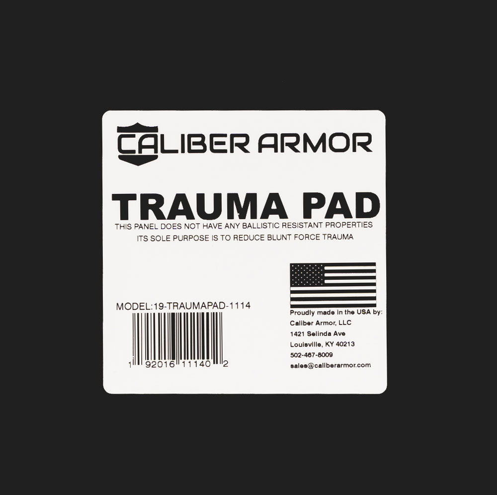 Caliber Armor Extreme Impact trauma pad from the brand Caliber Armor.