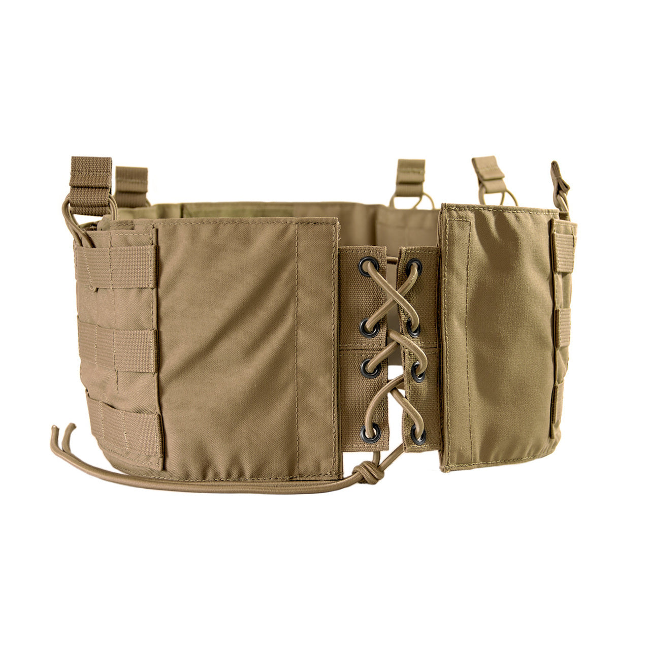 A Shellback Tactical Banshee Elite Cummerbund waist belt with two straps.