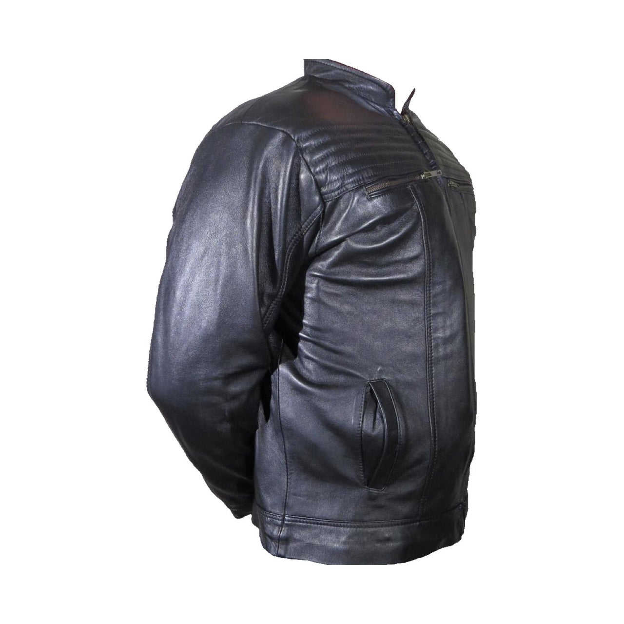 Leather Jacket Enhanced Multi-Threat Black