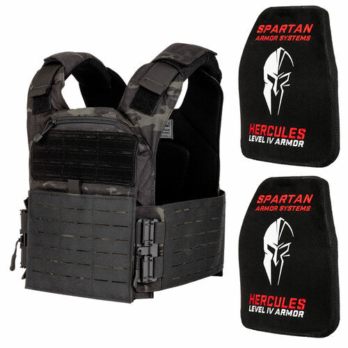 Spartan Armor Systems Leonidas Legend Xl Black Multicam Plate Carrier And Hercules Level Iv Made In U.S.A.