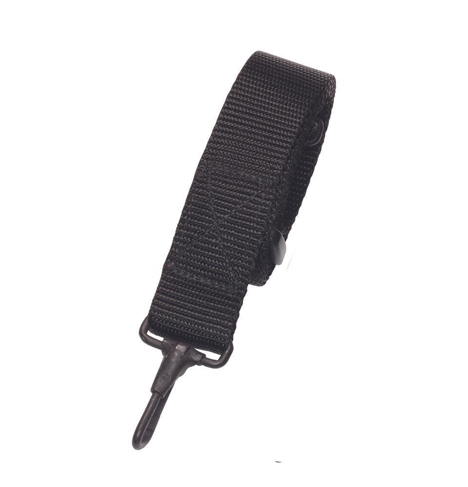 Elite Survival Systems Submachine Gun Style Tactical Sling with a plastic buckle, isolated on a white background.