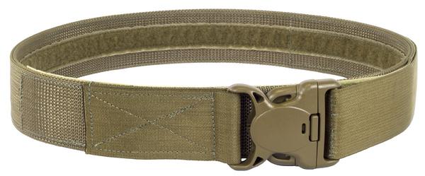 Elite Survival Systems 2in Olive Green Duty Belt with a sturdy plastic buckle, featuring reinforced stitching and a mesh texture.