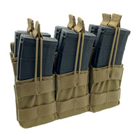 Thumbnail for Shellback Tactical Shellback Tactical Triple Stacker Open Top M4 Mag Pouch.