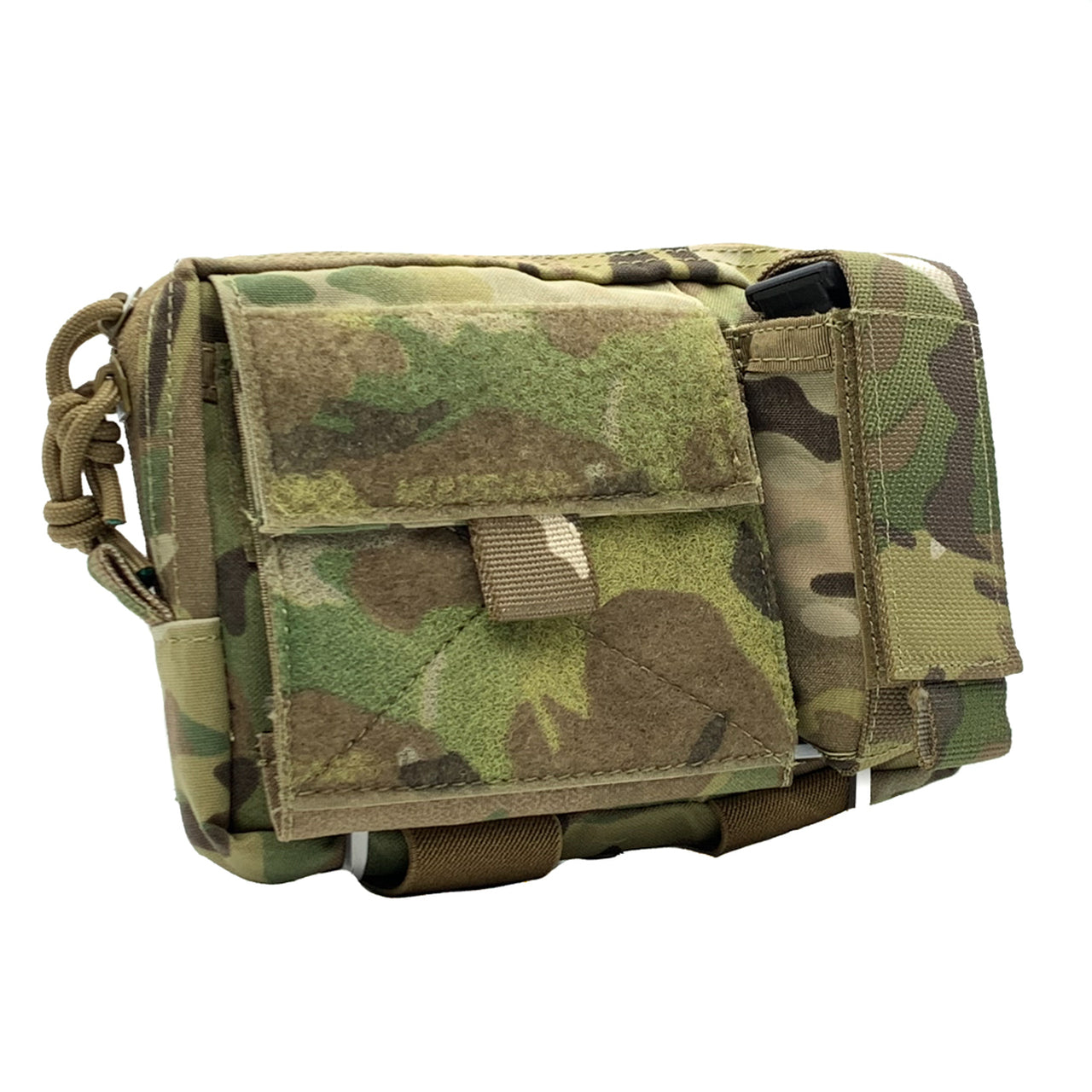 A Shellback Tactical Super Admin Pouch with a cell phone.