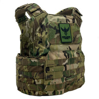 Thumbnail for A Shellback Tactical Shield Plate Carrier with a camouflage design.