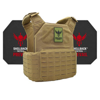 Thumbnail for A Shellback Tactical Shield 2.0 Active Shooter Kit with Level IV 4S17 Plates plate carrier with the word shieldback on it.